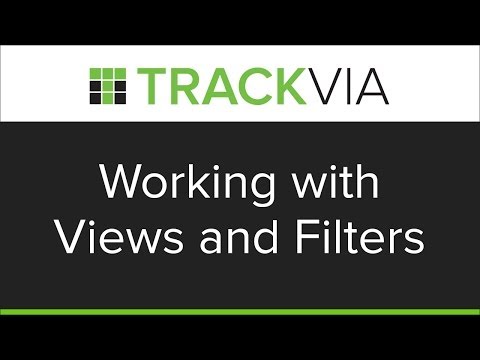 TrackVia: Working with Views and Filters