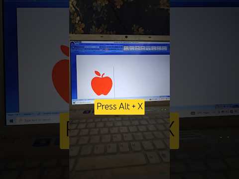 Ms Word Apple magic trick... 🍎🍎🍏🍏 #logo #mswordmagic #computertricks #mswordmekyakyakaamhotahai