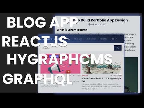 Build A Blog With ReactJS Hygraph CMS GraphQL in 3 hours 🔥🔥🚀