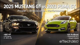 2025 Ford Mustang GT vs Puma ST Powershift | Performance, Interior & Tech Face-Off!