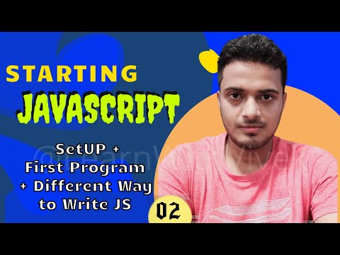 JavaScript setup + first program in JS | JavaScript Tutorial for Beginners | Part 2 | LearnWithVivek