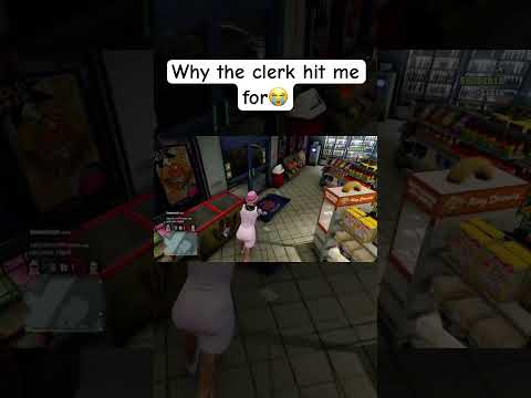 Clerk in here trippin😭 #gtaonline #gta5 #gta5funny #gta #gtav