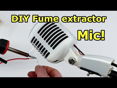 The BEST solder fume extractor is a DIY stylized vintage microphone