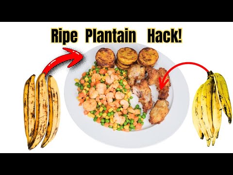 I Turned Ripe Plantain Into a Happy Face  (Air Fryer Recipe)