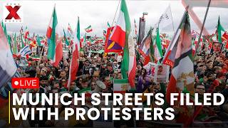 200,000 rally against Iran LIVE : Munich Sees Massive Protest for Iranian Leader Reza Pahlavi