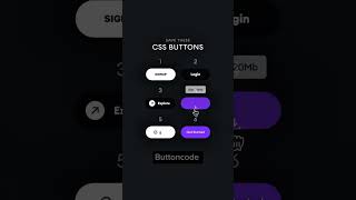 Top 6 CSS Buttons Get Code in Description | Modern Hover Effects! 🔥