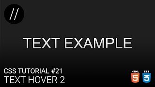CSS Tutorial #21 — Text Hover 2 [UP/TO/DATE]