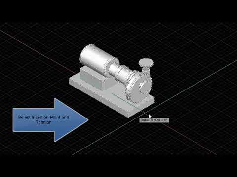Base Mounted End Suction Pumps AutoCAD App
