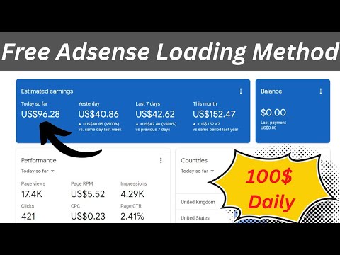 Adsense Loading Method 2023 | Adsense Loading Method Free Software