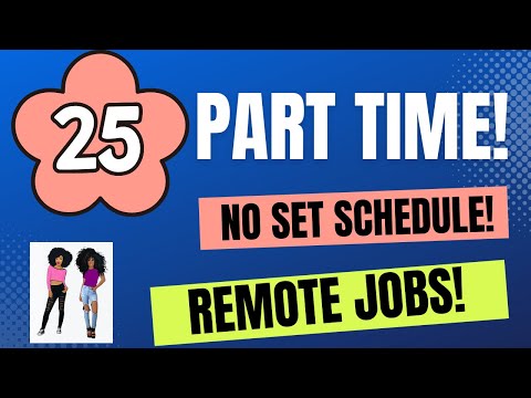 25 Part Time Remote Jobs