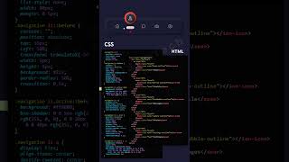 Animated menu hover animation effect using HTML CSS #navbar #animatedmenu #shorts #webdesign #coding