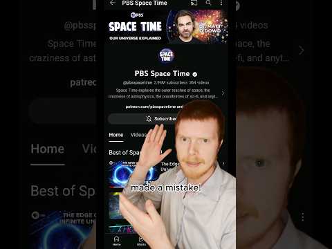 PBS Space Time made a MISTAKE