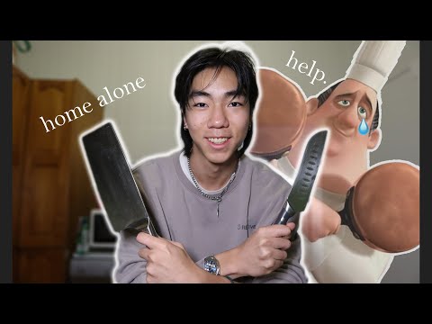 I tried cooking home alone... (vlog)