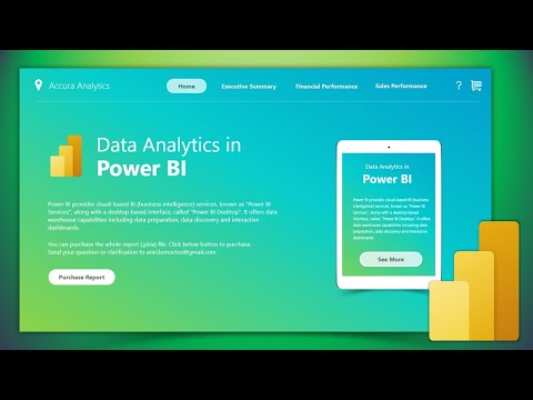 Web UX / UI Inspired Design in Power BI