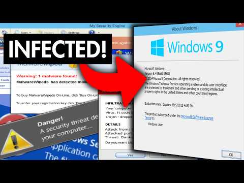 Windows 9 vs FAKE ANTIVIRUS!