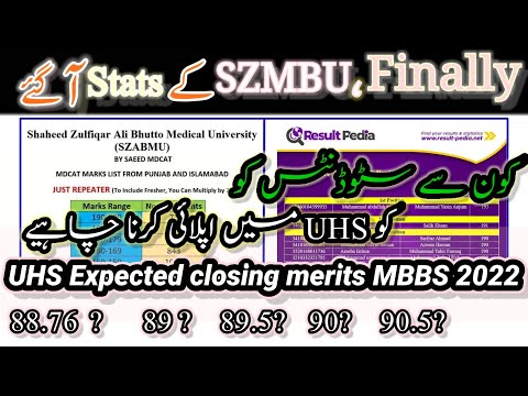 UHS expected closing merits MBBS/BDS 2022 || How to apply online in UHS for MBBS 2022 |MBBS BDS 2022
