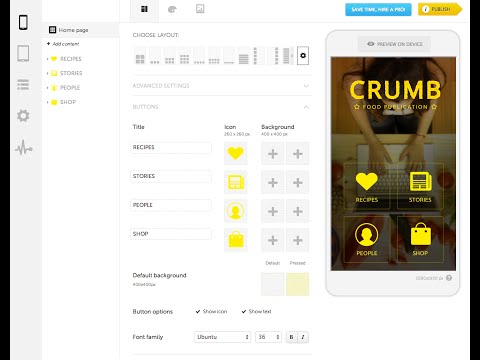 Homescreen editor V2 Shoutem
