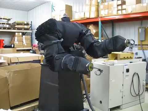 Yaskawa Motoman SDA 20D Grit Blast Robosuit® by Roboworld