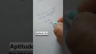 Subscribe for more! 💕 #aptitude #maths #shorts #mentalmathtricks #quickcalculations #youtubeshorts