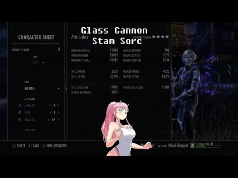 Huge Burst Damage/Tanky Stamina Sorcerer Build ESO Harrowstorm