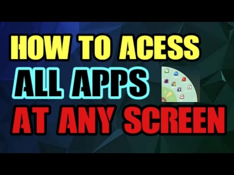 HOW TO ACESS ALL YOUR APPS AT HOME SCREEN