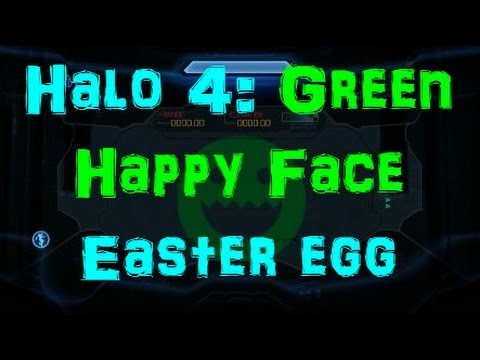 Halo 4 : Green Happy Face Easter Egg