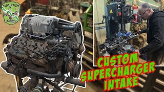 Custom Intake for an M90 Supercharger on a Flat Head V8!