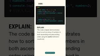Learn the best way to sort an array in JavaScript in ascending or descending order.