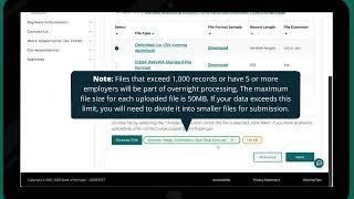 For Third-Party Administrators:  Submit a Wage Report (File Upload)