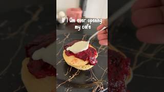 If I ever open a cafe, then this will be in my dessert and breakfast menu #strawberry #pancake