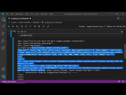 Python Web Scraping e-commerce website Shopify - BeautifulSoup and Request