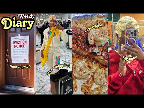 DAILY DIARY: I CUT MY HAIR OFF + FINAL EVICTION NOTICE + XMAS SHOPPING + TRYING A TIK TOK RECIPE