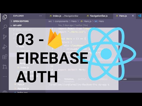 React JS Tutorial - 03 FIREBASE AUTH - Full App with Sign-Up Form