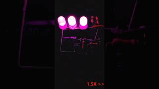 Breathing #led #ledlights #resistors #resistance #capacitor #experiment #project #electricalprojects