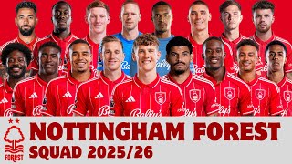ノッティンガム・フォレストFC 2025/26シーズンメンバー | ノッティンガム・フォレスト | FootWorld