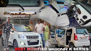 INDIA'S FIRST  WAGONR  K SERIES WITH GALAXY AMBIENT LIGHT & BEST MODIFIED INTERIOR...!!