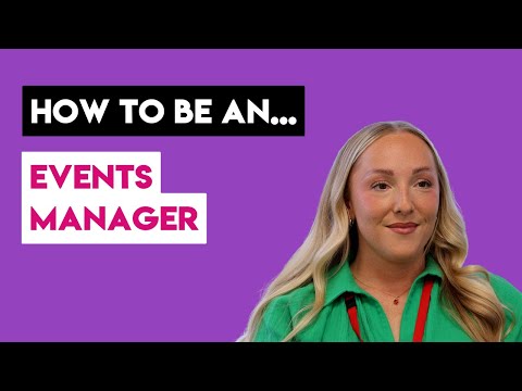 How to be an Events Manager