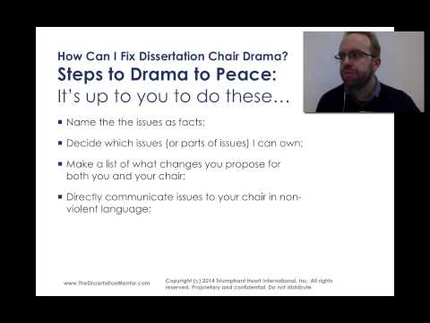 Dissertation Chair Nightmares and How to Fix Them