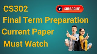 CS302 Current Final Term Paper 2024 | cs302 final term preparation 2024 | cs302 final term paper