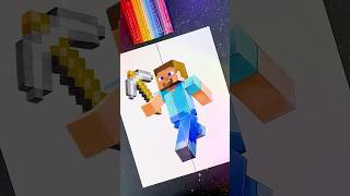 This is so satisfying 😩 | drawing Steve from Minecraft | Kauczuk