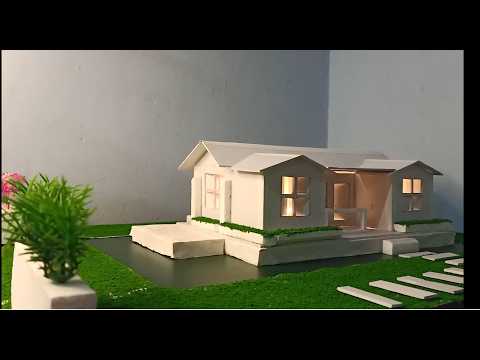 Beautiful Miniature White House Model 🏠✨ | Easy DIY School Project & Hobby