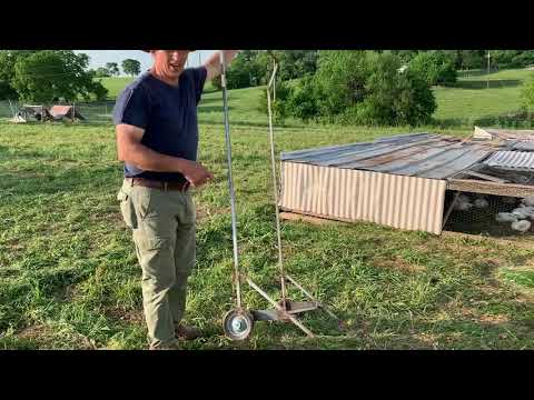 Moving Chicken Tractors With a Homemade Welded Dolly