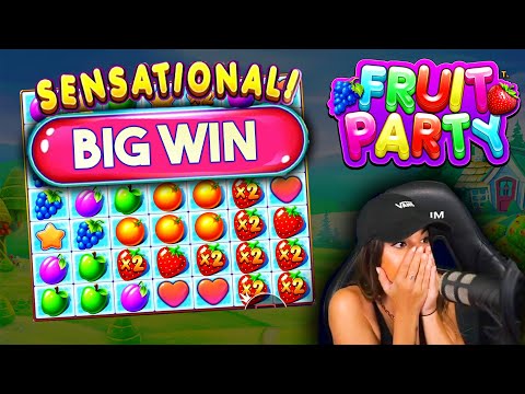 🍓 SENSATIONAL BIG WIN on FRUIT PARTY by JAY 🎰 GambleMojo