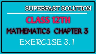 Class 12th Math chapter 3 exercise 3.1 Q. 7-10 hindi medium #scienceSangam