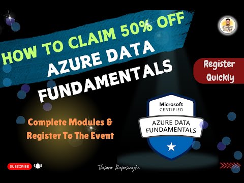 How to Claim 50% OFF from Azure Data Fundamental Certification Exam 😮😍👌|  #Azure #datafundamentals