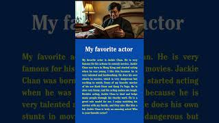 My favorite actor #englishlearning #speakingeveryday #facts #learntospeak #english #motivation