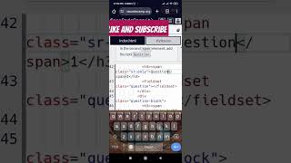 freeCodeCamp learn Accessibility by building a Quiz step 25#ytshorts #freecodecamp #html #shorts