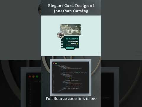 Elegant Card design of @JONATHANGAMINGYT  #thundercoding