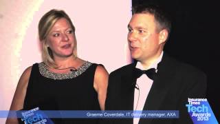 Helen Brightley and Graeme Coverdale - winner Best Use of Technology - End Client Experience