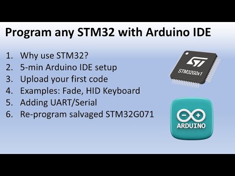 Program any STM32 MCU with Arduino IDE